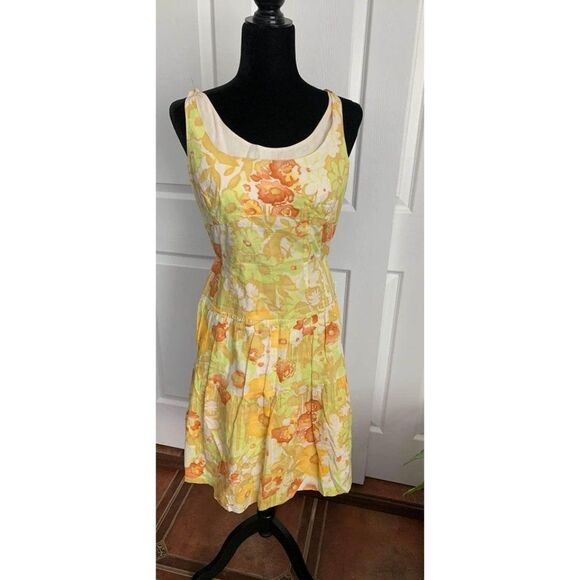 United colors of Benetton Dress Floral Size S Sleeveless Sundress - Picture 1 of 8